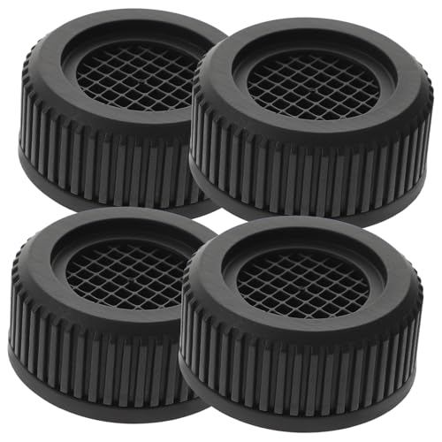 GALPADA 4 Stück Waschmaschinen Vibrations Pads rutschfeste Gummiunterlage für Stabile Installation Geräusch und Vibrationsdämpfer für Haushaltsgeräte Einfache Montage ohne Werkzeug von GALPADA