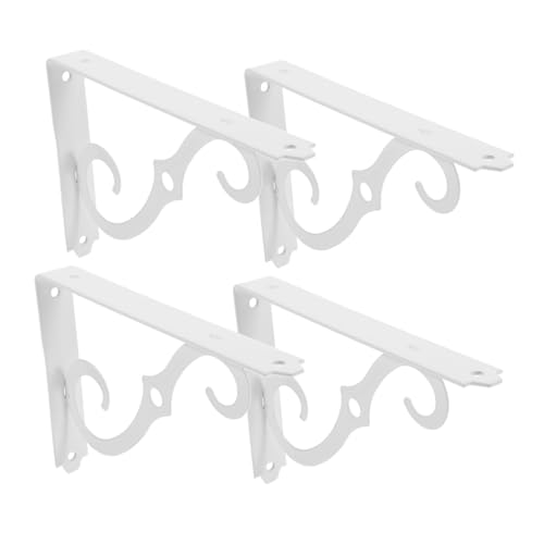 GALPADA 4 Stück Weiße Wandmontierte Metallwinkel Schwerlast Dreieck wandregalhalter Eisen Regalträger für Balkon Küche Holzregal Rostbeständig Modernes Design Inklusive Schrauben GALPADA 4 Stück Weiße Wandmontierte Metallwinkel Schwerlast Dreieck wandregalhalter Eisen Regalträger für Balkon Küche Holzregal Rostbeständig Modernes Design Inklusive Schrauben von GALPADA