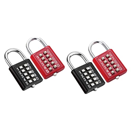 GALPADA 4stücke Zahlenschlösser Stelligem Code Wetterfestes Metall Vorhängeschloss Für Gepäck Schließfächer Sporttaschen Und Mehr GALPADA 4stücke Zahlenschlösser Stelligem Code Wetterfestes Metall Vorhängeschloss Für Gepäck Schließfächer Sporttaschen Und Mehr von GALPADA