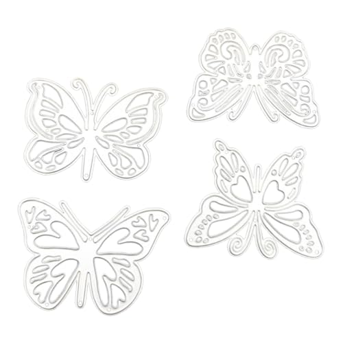 GALPADA 4 Stücke Schmetterling Themen Schneiden Formen Für Fotoalben DIY-Form Aus Kohlenstoffstahl Handwerkswerkzeug DIY-stanzform Party-stanzformen Fotoalbum-Form Stanzformen Dekor von GALPADA