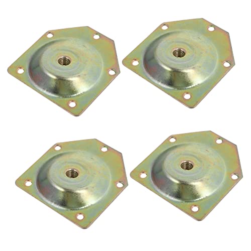 GALPADA 4 Teiliges Mutternset Sofa Tischbeinerhöhungen Möbelbeinverbinder Möbelbein Montageplatten Abgewinkelte Beinmontageplatten Couchverbinder Möbelerhöhungen Winkelplatte von GALPADA
