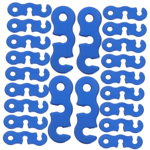 GALPADA 40 Stück Aluminiumlegierung Zeltseil Spanner mit S Design für Verstellbare Spannung Langlebige Schnurhalter zur Stabilisierung von Outdoor Camping Wandern und Rucksacktouren von GALPADA