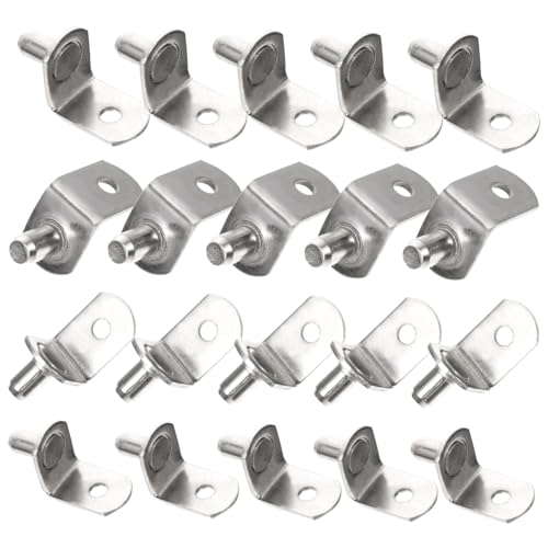 GALPADA 40 Stück Teiliges Regalbodenträger aus Kaltstahl Förmige Einlegebodenhalter für Holzregale Stabile Metallhalter ohne Bohren Geeignet für Bücherregale und Schränke GALPADA 40 Stück Teiliges Regalbodenträger aus Kaltstahl Förmige Einlegebodenhalter für Holzregale Stabile Metallhalter ohne Bohren Geeignet für Bücherregale und Schränke von GALPADA