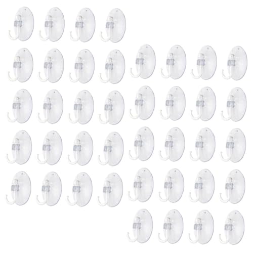 GALPADA 40 Stück Transparente Saugnapf haken PVC Extra Stark Wiederverwendbar ohne Bohren Einfache Montage Vielseitig Einsetzbar für Bad Küche Schlafzimmer und Garage Rückstandslos GALPADA 40 Stück Transparente Saugnapf haken PVC Extra Stark Wiederverwendbar ohne Bohren Einfache Montage Vielseitig Einsetzbar für Bad Küche Schlafzimmer und Garage Rückstandslos von GALPADA