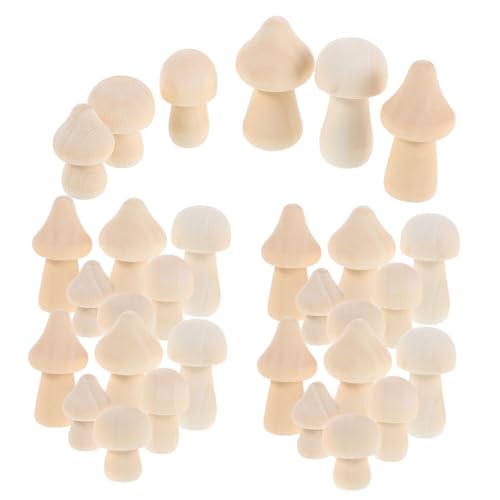 GALPADA 42 Stück Teiliges Unbemalte Holzpilzfiguren zum Bemalen Vielseitige Diy Holzpilz Dekoration für Schreibtisch Bücherregal Heimwerkerprojekte Kreative Mini Pilz Skulpturen Naturholz GALPADA 42 Stück Teiliges Unbemalte Holzpilzfiguren zum Bemalen Vielseitige Diy Holzpilz Dekoration für Schreibtisch Bücherregal Heimwerkerprojekte Kreative Mini Pilz Skulpturen Naturholz von GALPADA