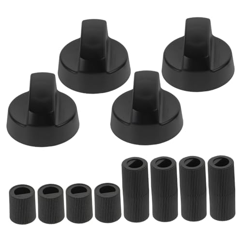 GALPADA 4Packung Herdknöpfe mit Adaptern Ersatzteile für Backofen Herd oder Kochfelder Kompatibel mit Verschiedenen Marken Langlebig und Benutzerfreundlich von GALPADA