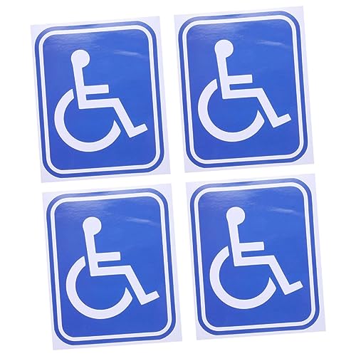 GALPADA 4Stücke Aufkleber für Rollstühle Selbstklebende für Behinderte Praktische Schilder für Auto Fenster und Türen und Einfach Anzubringen GALPADA 4Stücke Aufkleber für Rollstühle Selbstklebende für Behinderte Praktische Schilder für Auto Fenster und Türen und Einfach Anzubringen von GALPADA
