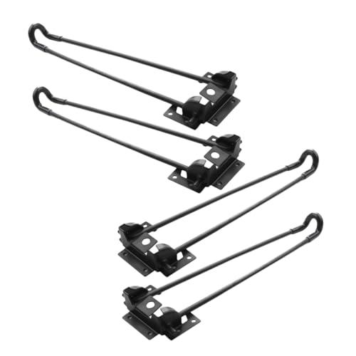 GALPADA 4Stücke Klappbare Metall Tischbeine Robuste Möbelstützbeine für DIY Projekte für Couchtische und Picknicktische von GALPADA