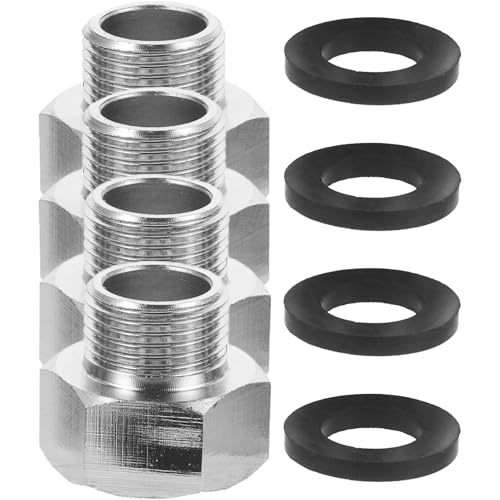 GALPADA 4Stücke Teiliges Wasserhahn Adapter zu Schlauchverbinder für Tragbare Waschmaschinen und Gartenschläuche Langlebig und Auslaufsicher von GALPADA