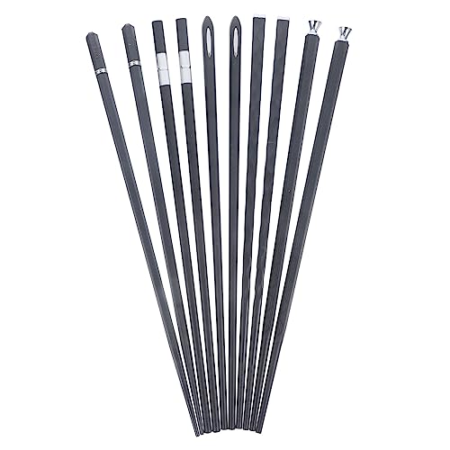 GALPADA 5 Paare Essstäbchen aus rutschfester Legierung Essstäbchen wiederverwendbar Chinesische Essstäbchen japanische Essstäbchen wiederverwendbare Essstäbchen Glasfaser Schwarz von GALPADA