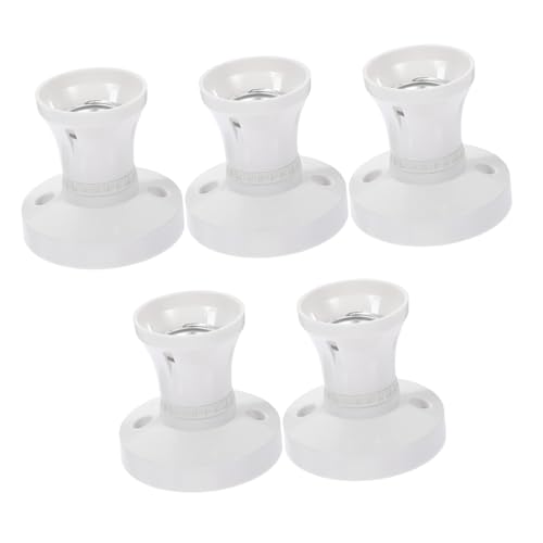 GALPADA 5 Stück Lampenfassung Adapter Deckenleuchte Lampensockel Ersatz Weiß Kompatibel mit Schraublampen Einfache Installation Langlebig und Sicher für Vielseitige GALPADA 5 Stück Lampenfassung Adapter Deckenleuchte Lampensockel Ersatz Weiß Kompatibel mit Schraublampen Einfache Installation Langlebig und Sicher für Vielseitige von GALPADA