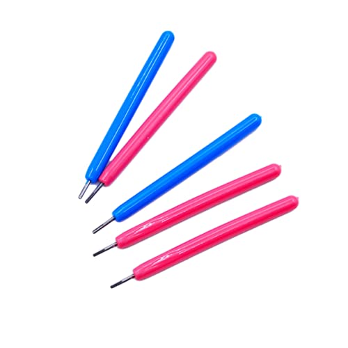 GALPADA 5 Stück Lockenstab geschlitzt Herstellung Werkzeug Papercraft-Nadel Papier verzweigter Stift DIY-Tool von GALPADA
