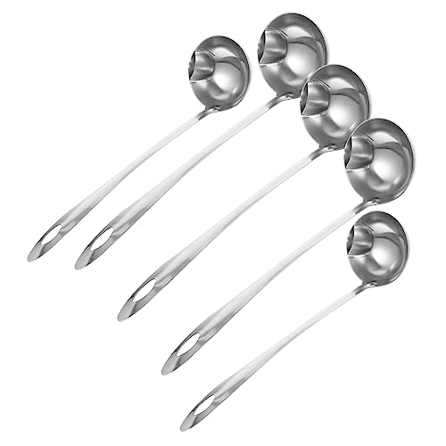 GALPADA 5 Stück Suppenkelle Teiliges Ölfilterlöffel mit Langem Griff Fettabscheider für Gesunde Suppen und Saucen Küchenutensilien für Zuhause und Gastronomie GALPADA 5 Stück Suppenkelle Teiliges Ölfilterlöffel mit Langem Griff Fettabscheider für Gesunde Suppen und Saucen Küchenutensilien für Zuhause und Gastronomie von GALPADA