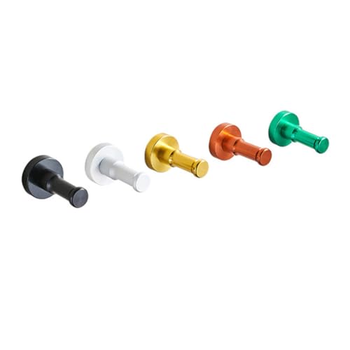 GALPADA 5 Stück Teiliges Aluminium Wandhaken Bunt ohne Bohren Robuster Kleider Handtuch Mantelhaken für Bad Schlafzimmer Küche Selbstklebend Rostfrei Modernes Design GALPADA 5 Stück Teiliges Aluminium Wandhaken Bunt ohne Bohren Robuster Kleider Handtuch Mantelhaken für Bad Schlafzimmer Küche Selbstklebend Rostfrei Modernes Design von GALPADA