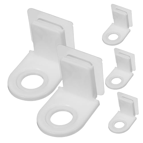 GALPADA 5 Stück Teiliges Badezimmerregal ohne Bohren mit Starkem Klebeband Transparenter Wandhalterung Selbstklebendes Waschraum hängeregal Stabile Halterung für Shampoo und von GALPADA