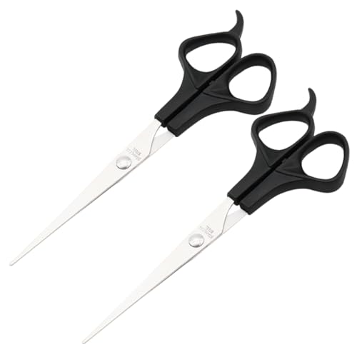 GALPADA 5 Stück Teiliges Friseurscheren aus Professionelle Haarschneidescheren für Salon und Zuhause Schwarz Leicht und Langlebig zum Schneiden von Haaren und GALPADA 5 Stück Teiliges Friseurscheren aus Professionelle Haarschneidescheren für Salon und Zuhause Schwarz Leicht und Langlebig zum Schneiden von Haaren und von GALPADA