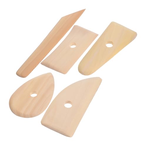GALPADA 5 Stück Teiliges Holz Modellierwerkzeug Ergonomische Griffe Stabile Tonwerkzeuge für Tonmodellierung Skulptur Basteln Zubehör Langlebig und Vielseitig GALPADA 5 Stück Teiliges Holz Modellierwerkzeug Ergonomische Griffe Stabile Tonwerkzeuge für Tonmodellierung Skulptur Basteln Zubehör Langlebig und Vielseitig von GALPADA