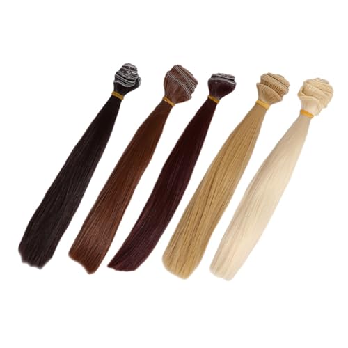 GALPADA 5stücke Hitzebeständige Puppenperücken Aus Synthetischem Haar Bjd-Haar Für Puppenfrisuren Haarverlängerungen Für Puppenperücken Zubehör Zur Puppenherstellung GALPADA 5stücke Hitzebeständige Puppenperücken Aus Synthetischem Haar Bjd-Haar Für Puppenfrisuren Haarverlängerungen Für Puppenperücken Zubehör Zur Puppenherstellung von GALPADA