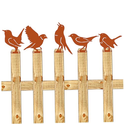 GALPADA 5stücke Rostige Vogel Dekoration Garten Ornament Metall Vögel Outdoor Zaun Tier Dekor Garten Schmuck Rostig Vogel Figur GALPADA 5stücke Rostige Vogel Dekoration Garten Ornament Metall Vögel Outdoor Zaun Tier Dekor Garten Schmuck Rostig Vogel Figur von GALPADA