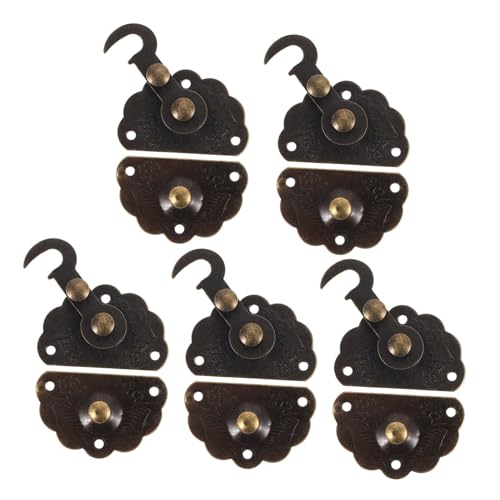 GALPADA 5 Stück Teiliges Vintage Hasp Verschluss mit Floralem Muster Kompakter Schmuckbox Riegel Antike Geschenkbox Schnalle Dekorativer Retro Metallverschluss Links Montierbar Sicher und GALPADA 5 Stück Teiliges Vintage Hasp Verschluss mit Floralem Muster Kompakter Schmuckbox Riegel Antike Geschenkbox Schnalle Dekorativer Retro Metallverschluss Links Montierbar Sicher und von GALPADA