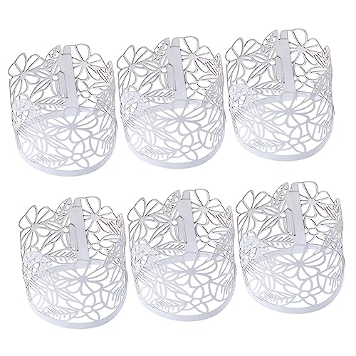 GALPADA 50 Stück Candle-Light-Papierverpackung Teelichtverpackung aus Papier Kerzenhalter Tablett flackern LED leuchtschild lampenabdeckung Kerzenhalterpapier Kerzenhalter aus Papier Weiß von GALPADA