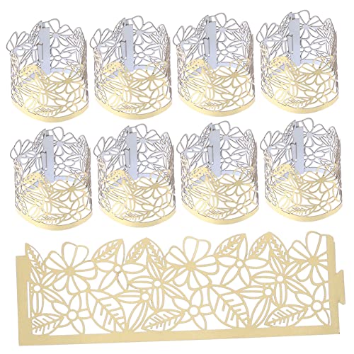 GALPADA 50stücke Goldene Papier Lampenschirme Für Elektronische Kerzen Einfache Und Dekorative Lichtverpackungen Für Hochzeiten Partys Und Hauswärmungen GALPADA 50stücke Goldene Papier Lampenschirme Für Elektronische Kerzen Einfache Und Dekorative Lichtverpackungen Für Hochzeiten Partys Und Hauswärmungen von GALPADA