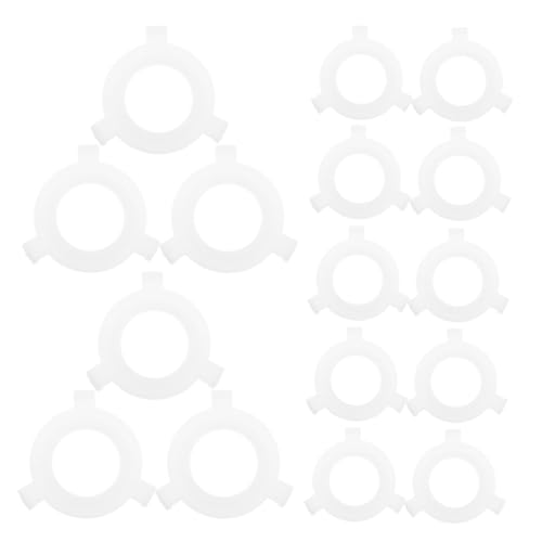 GALPADA 50 Stück Lampenschirm-adapterringe Weißem Kunststoff Lampenfassungs-reduzierer für Decken Tischlampen Vielseitig Einsetzbar für DIY Beleuchtungsprojekte von GALPADA