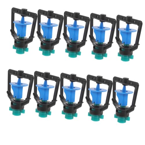 GALPADA 50 Stück Rotierender Gartensprinkler Automatisches Bewässerungssystem Kunststoff Mikrosprühkopf mit Stabilem Sockel für Gleichmäßige Rasensprenger Bewässerung Garten von GALPADA