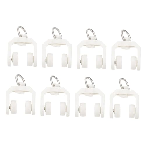 GALPADA 50 Stück Stumme Gardinengleiter Vorhangschienen Flexible Geräuscharme Laufrollen für Gardinen Kompatibel mit Meisten Vorhangschienen Langlebige Gardinenzubehör für Fenster von GALPADA