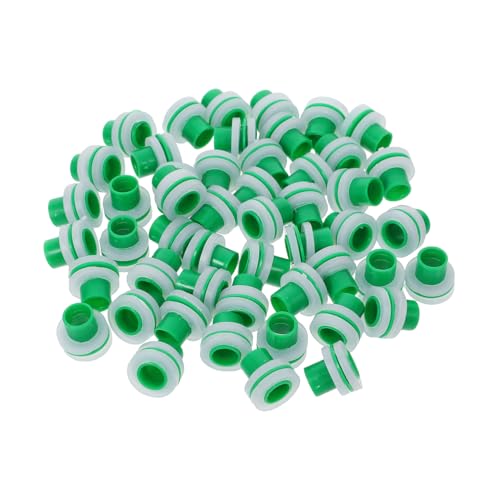 GALPADA 50 Stück Teiliges Dreieckige Silikon dichtungen für Wasserhähne Auslaufsichere Ventildichtungen für Bad Dusche und Gartenschläuche Wassersparende Rohrabdichtung Grün von GALPADA