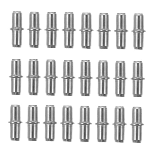 GALPADA 50 Stück Teiliges Regalbodenträger Silberne Regalstützstifte aus Umweltfreundlichem Material Glatte Oberfläche Sicher und Installieren für Schränke Bücherregale Displayhalter von GALPADA