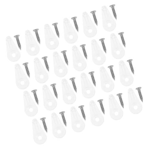 GALPADA 50 Stück Teiliges Transparente Glashalter clips mit Schrauben Verstellbare Glasbefestigungsklammern für Spiegel Schranktüren und Glasplatten Langlebige Spiegelhalter für von GALPADA