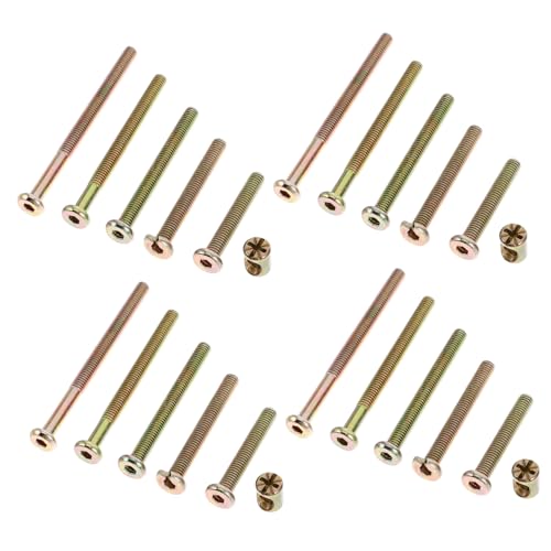 GALPADA 51 Stück Teiliges Schraubensortiment für Babybett und Möbel Innensechskant Schrauben und Muttern Rostfrei Langlebig mit Klarer Gewindeführung Geeignet für Krippenzubehör Schränke GALPADA 51 Stück Teiliges Schraubensortiment für Babybett und Möbel Innensechskant Schrauben und Muttern Rostfrei Langlebig mit Klarer Gewindeführung Geeignet für Krippenzubehör Schränke von GALPADA