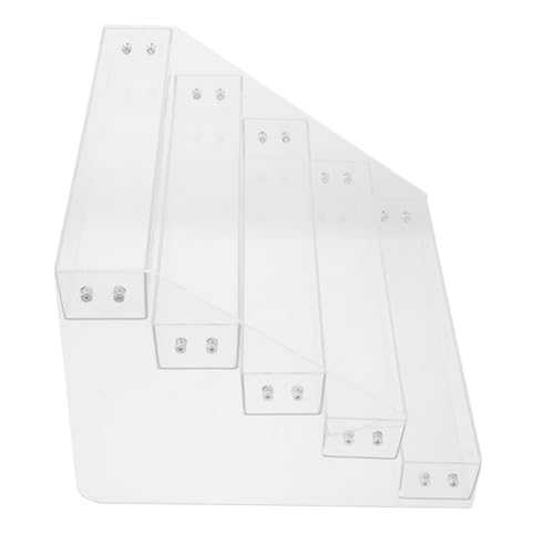 GALPADA 5stufe Vertikales Gewürzregal Aus Acryl Kleines Wandregal Für Badezimmer Durchsichtiger Schrankregal-Organizer Für Küchenschränke Waschküchenregal Mit Ständern von GALPADA