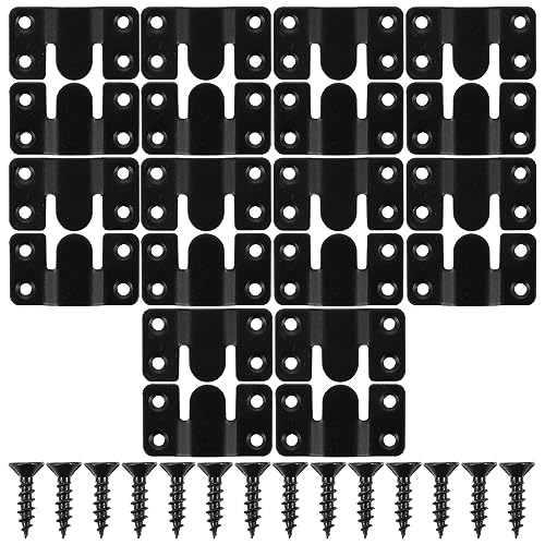 GALPADA 6 Paare Aufhänger Interlocking Haken für Bilderrahmen Spiegel und Möbel Schrauben Rostfrei und Stabil für Sichere Wandmontage von GALPADA