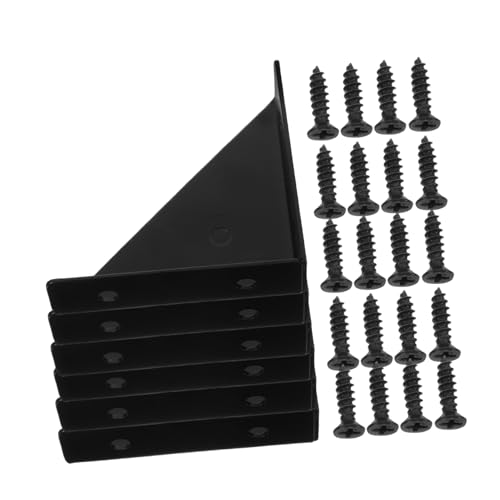GALPADA 6 Sätze Teiliges Set Dreiseitige Dreieckige Winkelverbinder Robuste Eckwinkel für Möbel Regalhalterung Vielseitig für Schränke Schreibtische Betten mit Edelstahl Schrauben GALPADA 6 Sätze Teiliges Set Dreiseitige Dreieckige Winkelverbinder Robuste Eckwinkel für Möbel Regalhalterung Vielseitig für Schränke Schreibtische Betten mit Edelstahl Schrauben von GALPADA