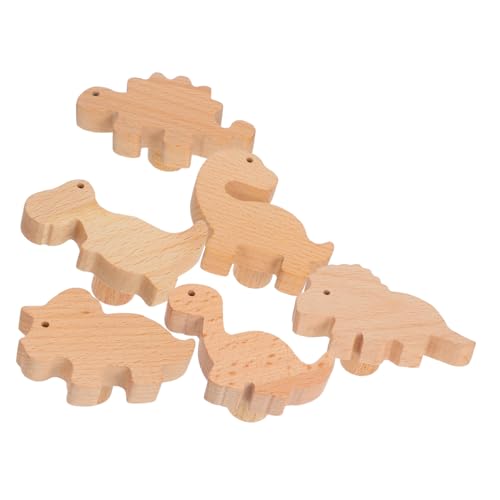 GALPADA 6 Satz Holz Dinosaurier Möbelgriffe mit Schrauben und Klebepads Stabile Schrankknöpfe für Kinderzimmer kommoden Dekorative Holzknöpfe Kommoden und Möbel von GALPADA