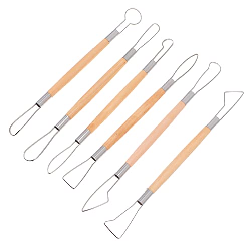 GALPADA 6stücke Skulptur-Werkzeuge Aus Edelstahl Holzgriff Für Modellieren Formen Und Schnitzen Langlebig Und Einfach Zu Reinigen GALPADA 6stücke Skulptur-Werkzeuge Aus Edelstahl Holzgriff Für Modellieren Formen Und Schnitzen Langlebig Und Einfach Zu Reinigen von GALPADA
