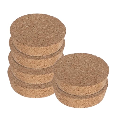 GALPADA Korkdeckel für Glaspflanzgefäße 6 Stück 80X20X73mm Konische Korkstopfen für Terrarien Pflanzenkorkdeckel Dichte Abdichtung für Wohnräume und Hochzeiten von GALPADA