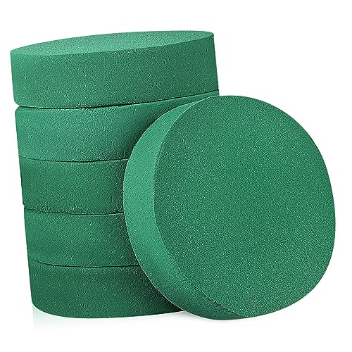 GALPADA 6 Stück Runde Floral Schaumblöcke für DIY Blumenarrangements Hochzeiten Feste Hält Einfach zu Verwenden Vielseitig Einsetzbar von GALPADA