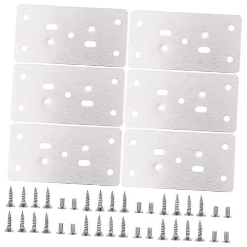 GALPADA 6 Stück Scharnier Reparaturplatten Möbel Hinge Fixierungsplatten für Schranktüren Installieren Langlebig von GALPADA