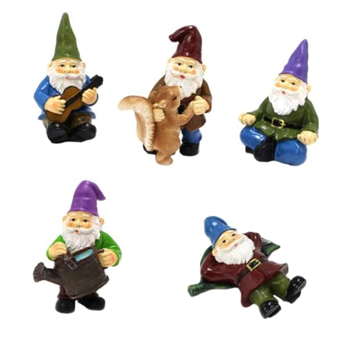 GALPADA 6 Stück Teiliges Gartenzwerg Figuren aus Wetterfestem Resin Kreative Gartenornamente für Draußen Einzigartige Gartendekoration Robuste Gartenskulpturen für Terrasse GALPADA 6 Stück Teiliges Gartenzwerg Figuren aus Wetterfestem Resin Kreative Gartenornamente für Draußen Einzigartige Gartendekoration Robuste Gartenskulpturen für Terrasse von GALPADA