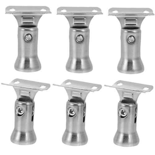 GALPADA 6 Stück Teiliges Handlaufhalterungen für Treppengeländer Korrosionsbeständige Robuste Handrail Brackets für Innenbereich Vielseitige Halterungen für Treppenhandläufe Langlebig und von GALPADA