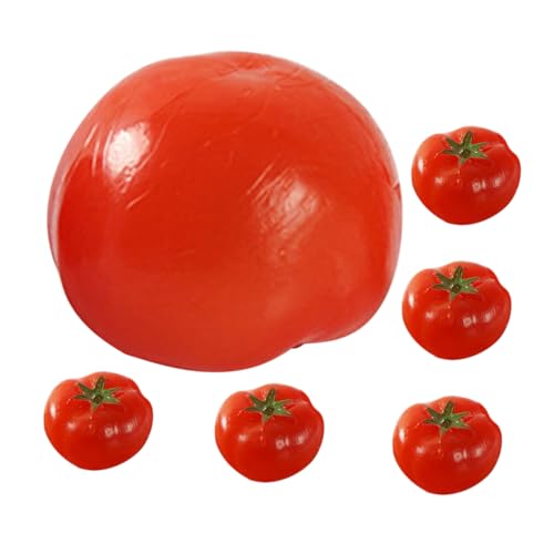 GALPADA 6 Stück Teiliges Künstliche Mini Cherry Tomaten aus Robustem PVC Realistische Gemüse Dekoration mit Feinen Details Leicht und Formstabil als Tisch und Schaufenster Deko GALPADA 6 Stück Teiliges Künstliche Mini Cherry Tomaten aus Robustem PVC Realistische Gemüse Dekoration mit Feinen Details Leicht und Formstabil als Tisch und Schaufenster Deko von GALPADA