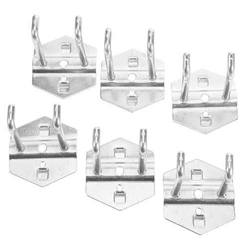 GALPADA 6 Stück Teiliges Metall Pegboard Hakenset Robuste Werkzeughalter für Garage und Werkstatt Platzsparende Aufbewahrungshaken mit Hoher Tragkraft Einfache Montage Vielseitig für von GALPADA