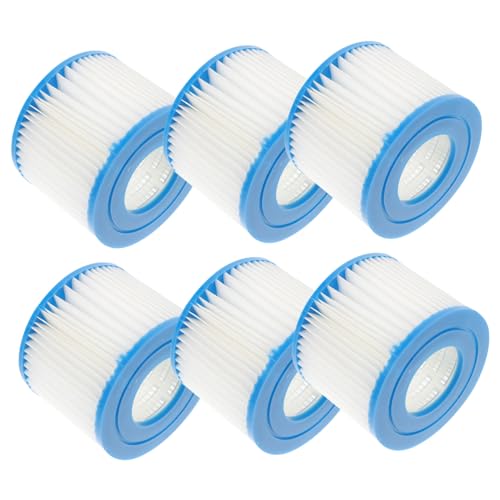 GALPADA 6 Stück Teiliges Poolfilter Vi Filterkartuschen für Filterpumpe Wiederverwendbar Effiziente Wasserreinigung Entfernt Haare Sand Einfache für Sauberes Poolwasser GALPADA 6 Stück Teiliges Poolfilter Vi Filterkartuschen für Filterpumpe Wiederverwendbar Effiziente Wasserreinigung Entfernt Haare Sand Einfache für Sauberes Poolwasser von GALPADA