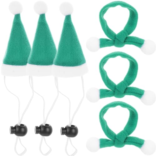 GALPADA 6 Stück Teiliges Weihnachts-haustierkostüm Grünem Elastischem Weihnachtsmütze und Weichem Schal Atmungsaktiv und Hautfreundlich für Hunde und Katzen zu Festen und Winterpartys GALPADA 6 Stück Teiliges Weihnachts-haustierkostüm Grünem Elastischem Weihnachtsmütze und Weichem Schal Atmungsaktiv und Hautfreundlich für Hunde und Katzen zu Festen und Winterpartys von GALPADA