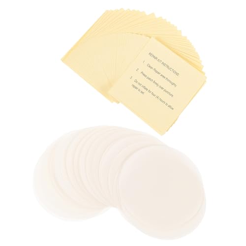 GALPADA 60 Stück Teiliges Reparaturset für Aufblasbare Produkte Selbstklebende Schwimmring Patch Kits für Reparaturen von Schwimmringen und Poolfolien von GALPADA