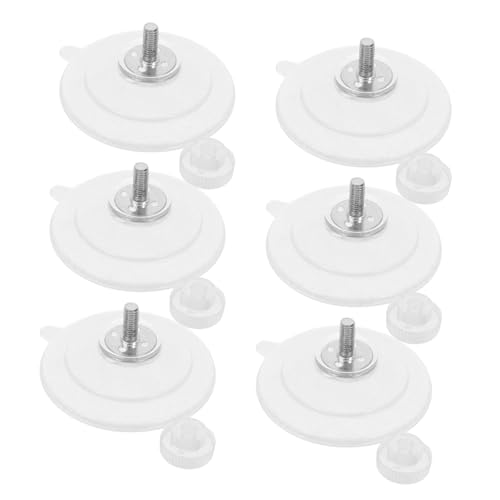 GALPADA 6Stücke Saugnapf Wandhaken Transparente PVC Halter mit Schrauben und Muttern Wiederverwendbare und Starke Saughalter für Fenster Fliesen Küche Badezimmer von GALPADA