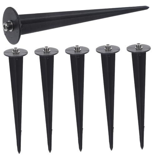 GALPADA 6Stücke Solarlampen Stäbe Gartenpfahl für Solarleuchten Stabiler Erdungsstake für Gartenbeleuchtung Installieren Wetterfest und Zuverlässig von GALPADA